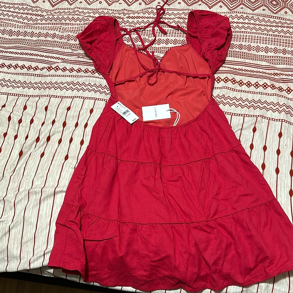 Cute backless summer dress